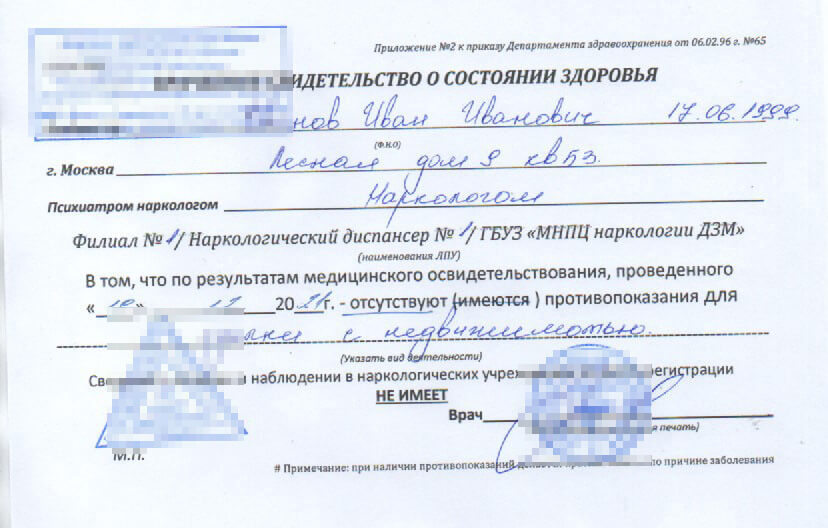 Справки ПНД и НД для сделок с недвижимостью